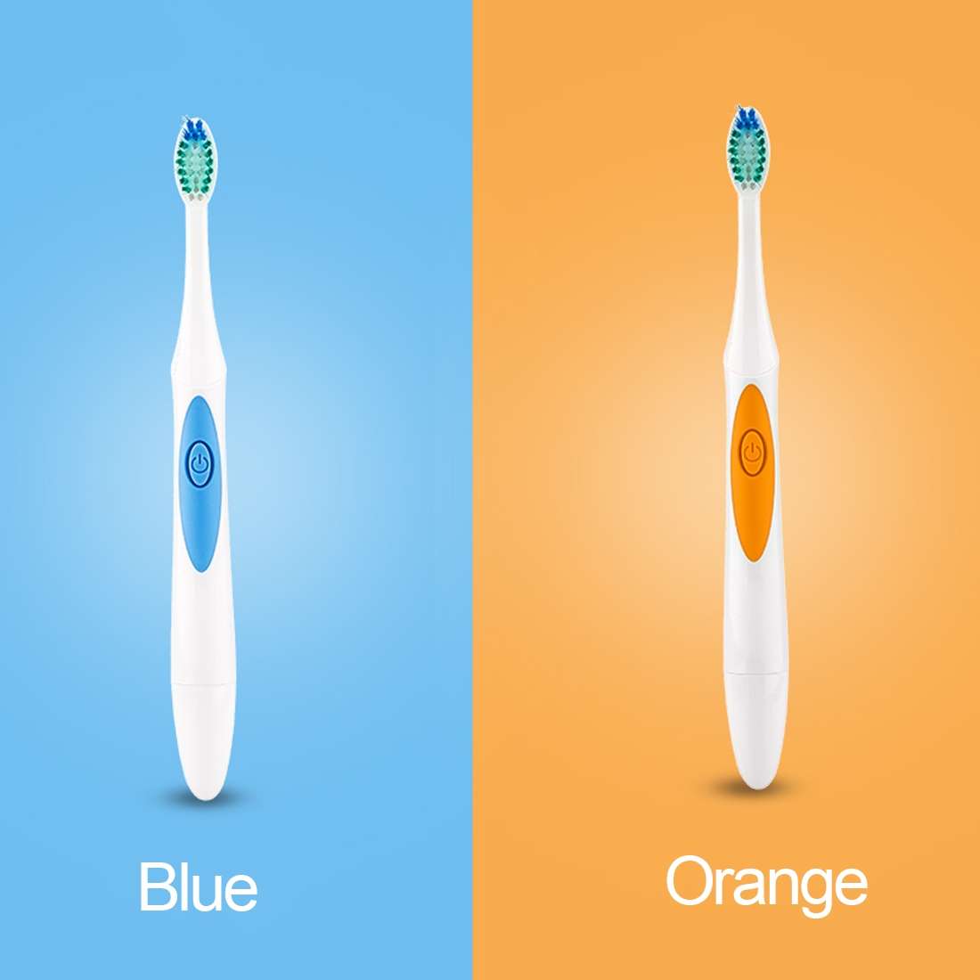 QYG Q2 IPX7 Waterproof Battery Powered Electric Sonic Toothbrush(Blue)