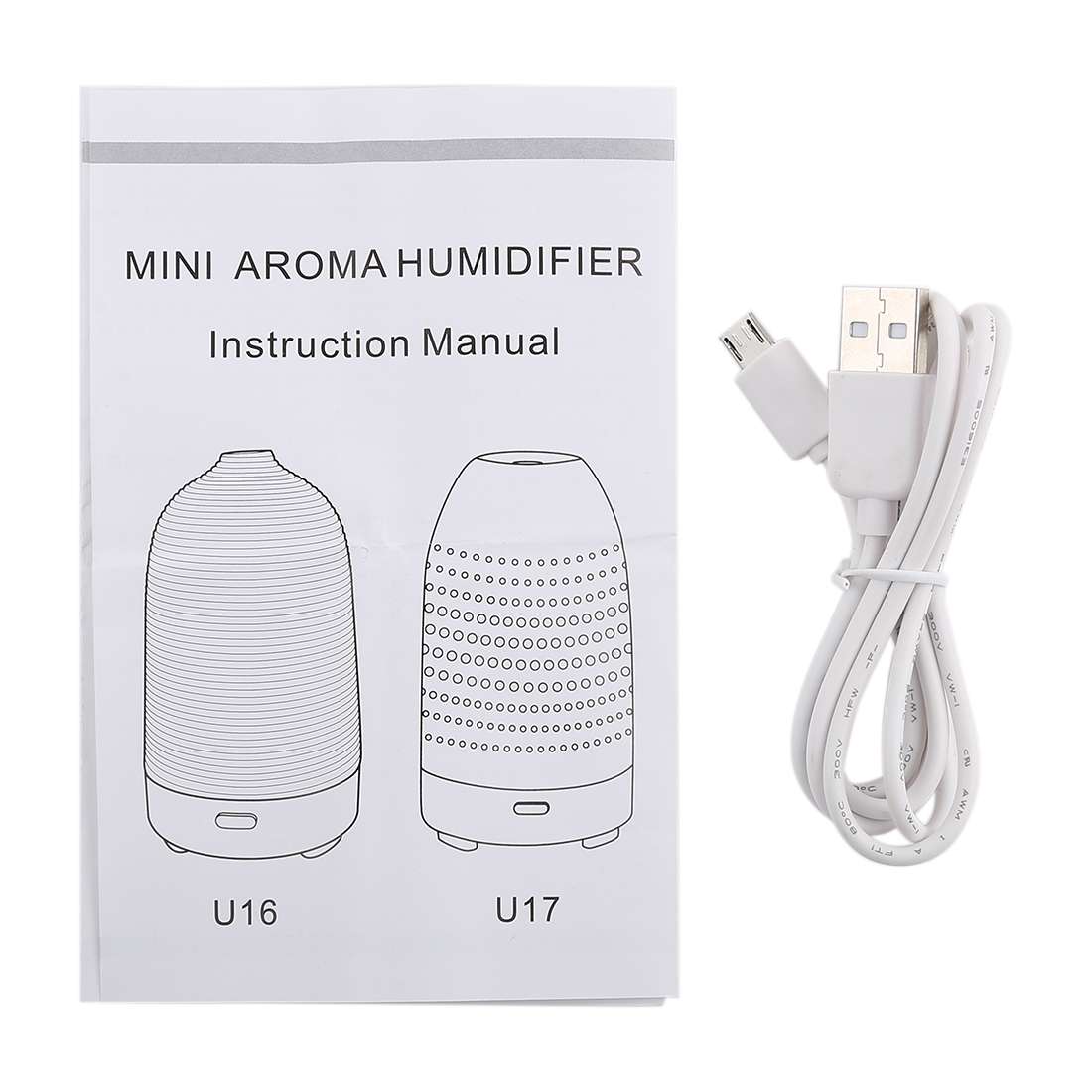 5W Honeycomb Texture Mini Humidifier with Colorful Light, Capacity: 50ml, DC 5V(White)