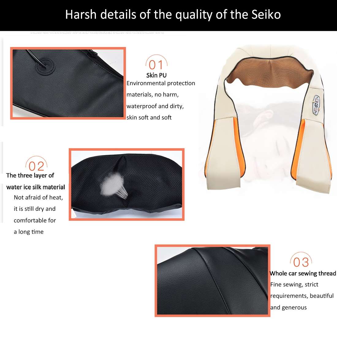 USB Charging Vibration Machine Neck Shawl Kneading Back Shoulder Vibration Massager