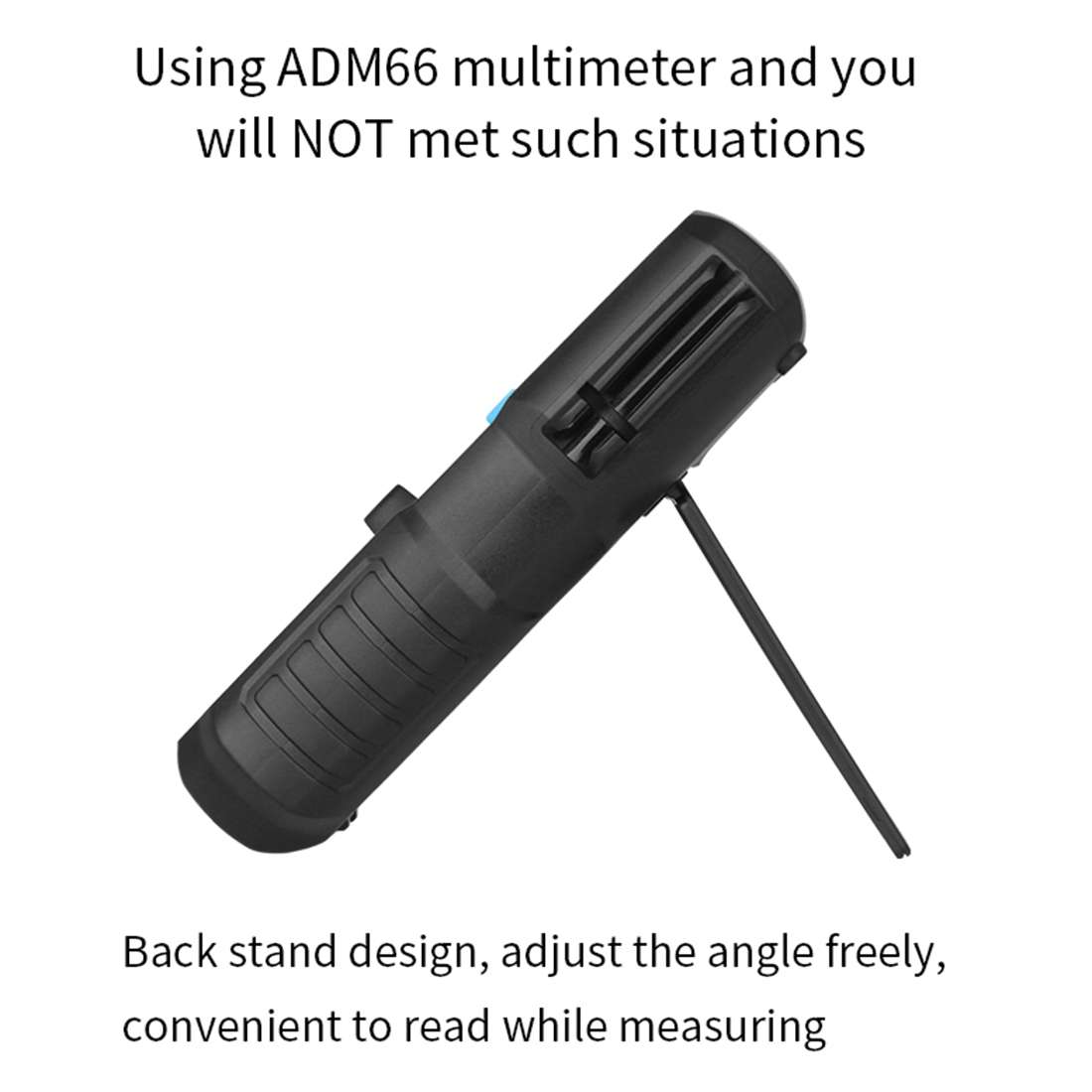 BSIDE ADM66 Handheld Household 6000 Count AC / DC Current Voltage Capacitor Automatic Range Multimet