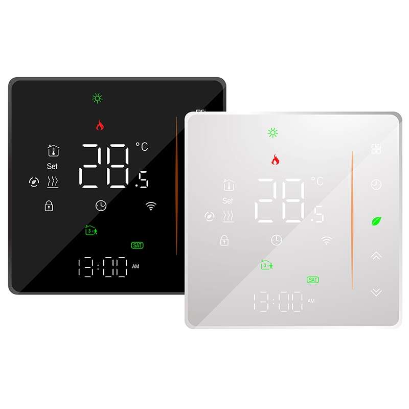 BHT-006GCLW 95-240V AC 5A Smart Home Heating Thermostat for EU Box, Control Boiler Heating with Only