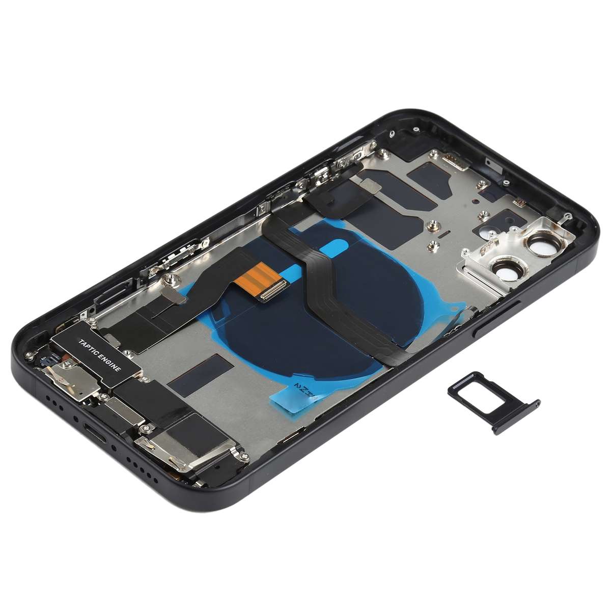 Battery Back Cover Assembly (with Side Keys & Speaker Ringer Buzzer & Motor & Camera Lens & Card ...