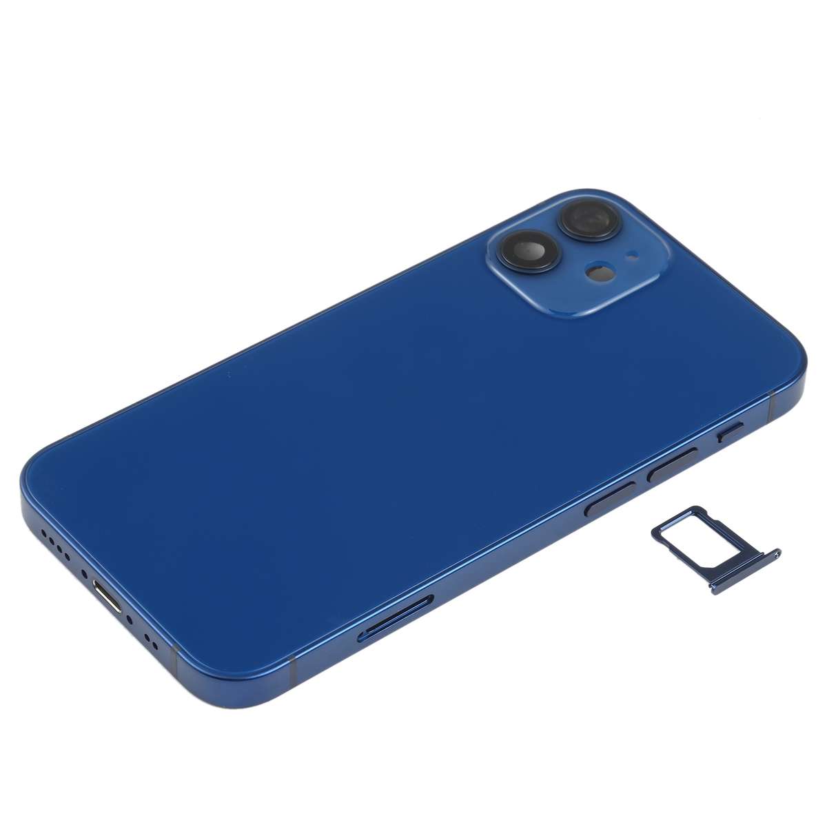 Battery Back Cover (with Side Keys & Card Tray & Power + Volume Flex Cable & Wireless Charging Mo...