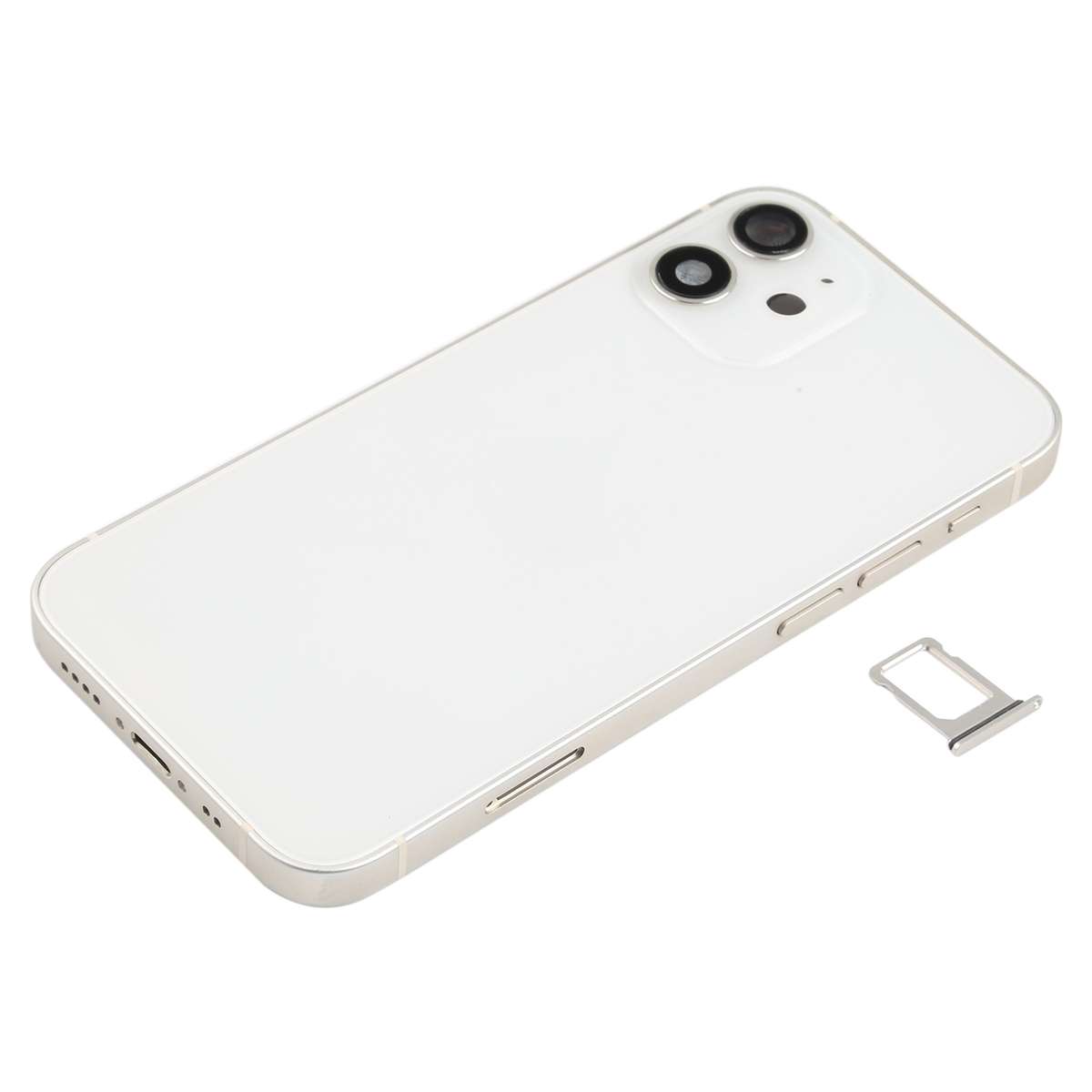 Battery Back Cover (with Side Keys & Card Tray & Power + Volume Flex Cable & Wireless Charging Mo...