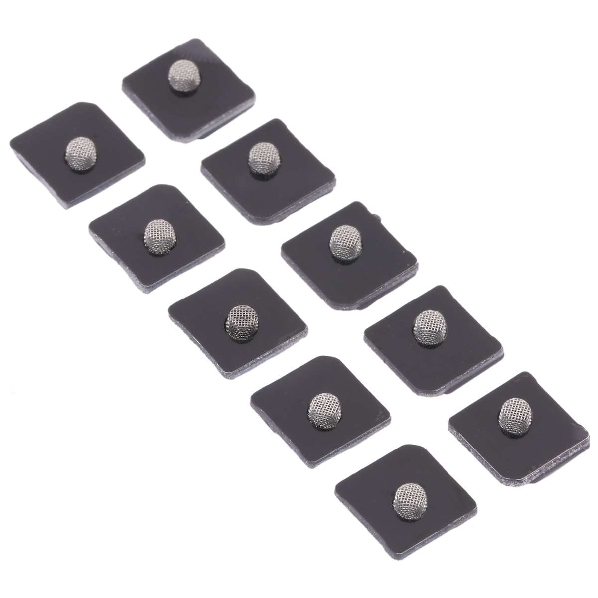 10 PCS Microphone Dustproof Mesh for iPhone 12 mini(Black)