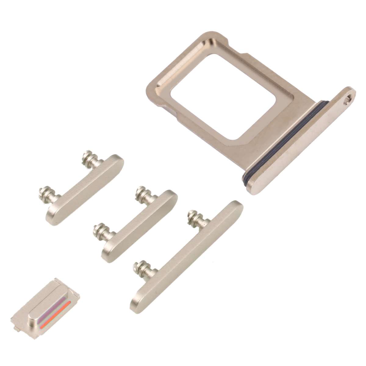 SIM Card Tray + SIM Card Tray + Side Keys for iPhone 14 Pro (Black)
