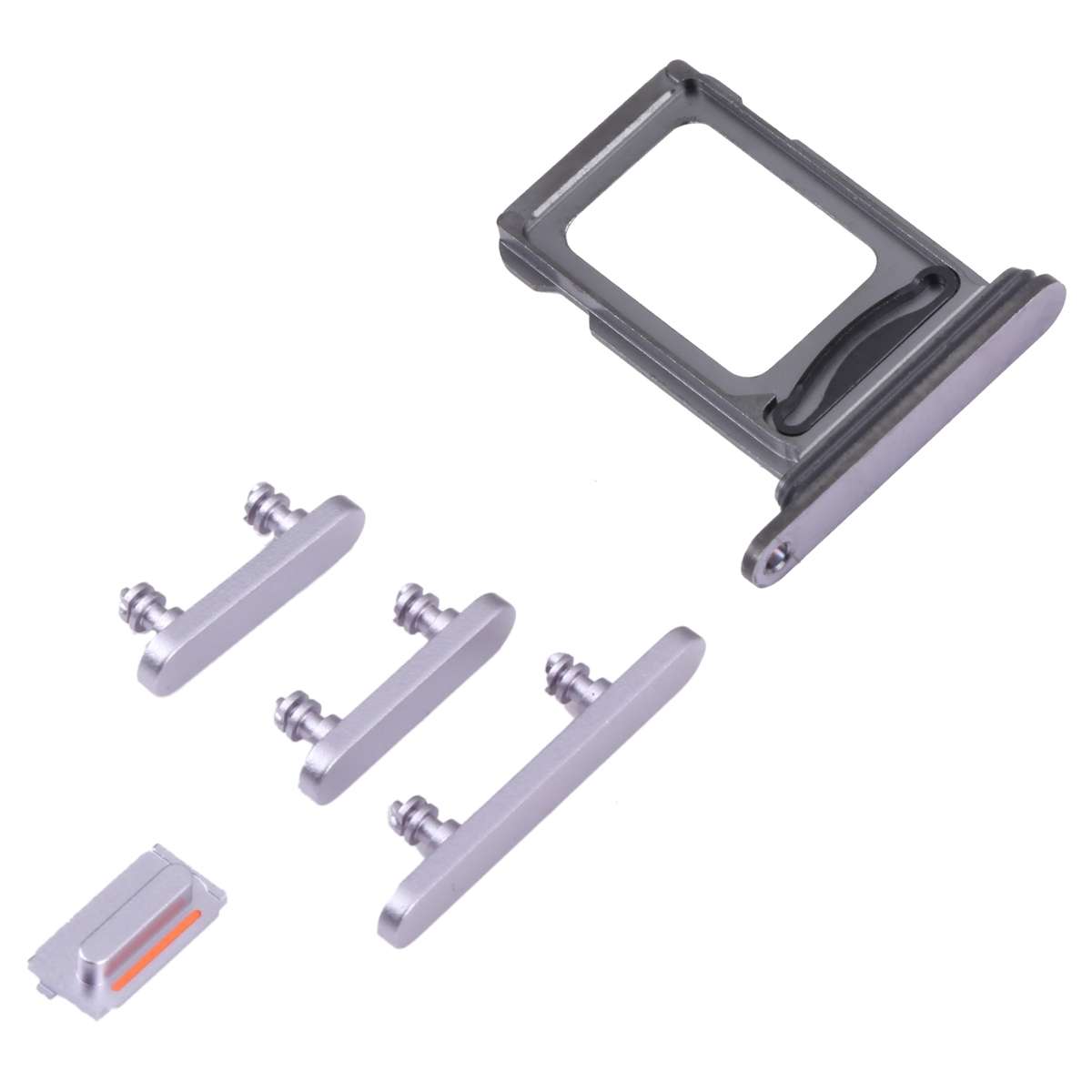 SIM Card Tray + SIM Card Tray + Side Keys for iPhone 14 Pro (Black)