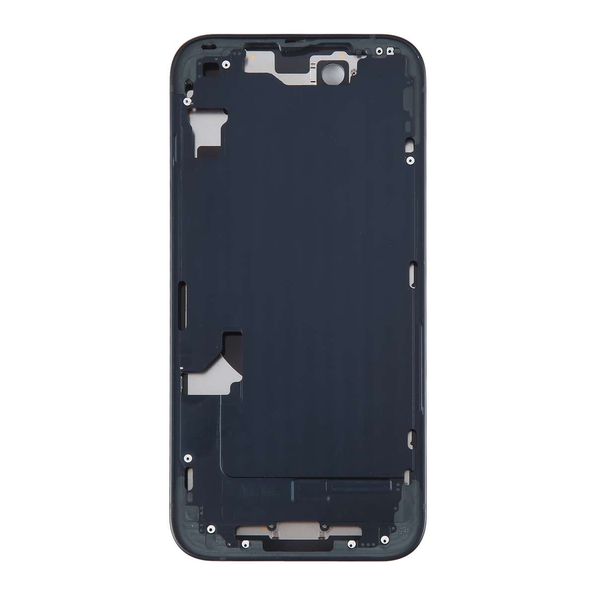 For iPhone 14 Battery Back Cover with Middle Frame / Side Keys(Black)