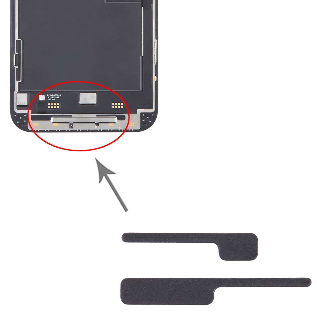 100/Set For iPhone 14 Pro Max LCD Bracket Sponge Foam Pads