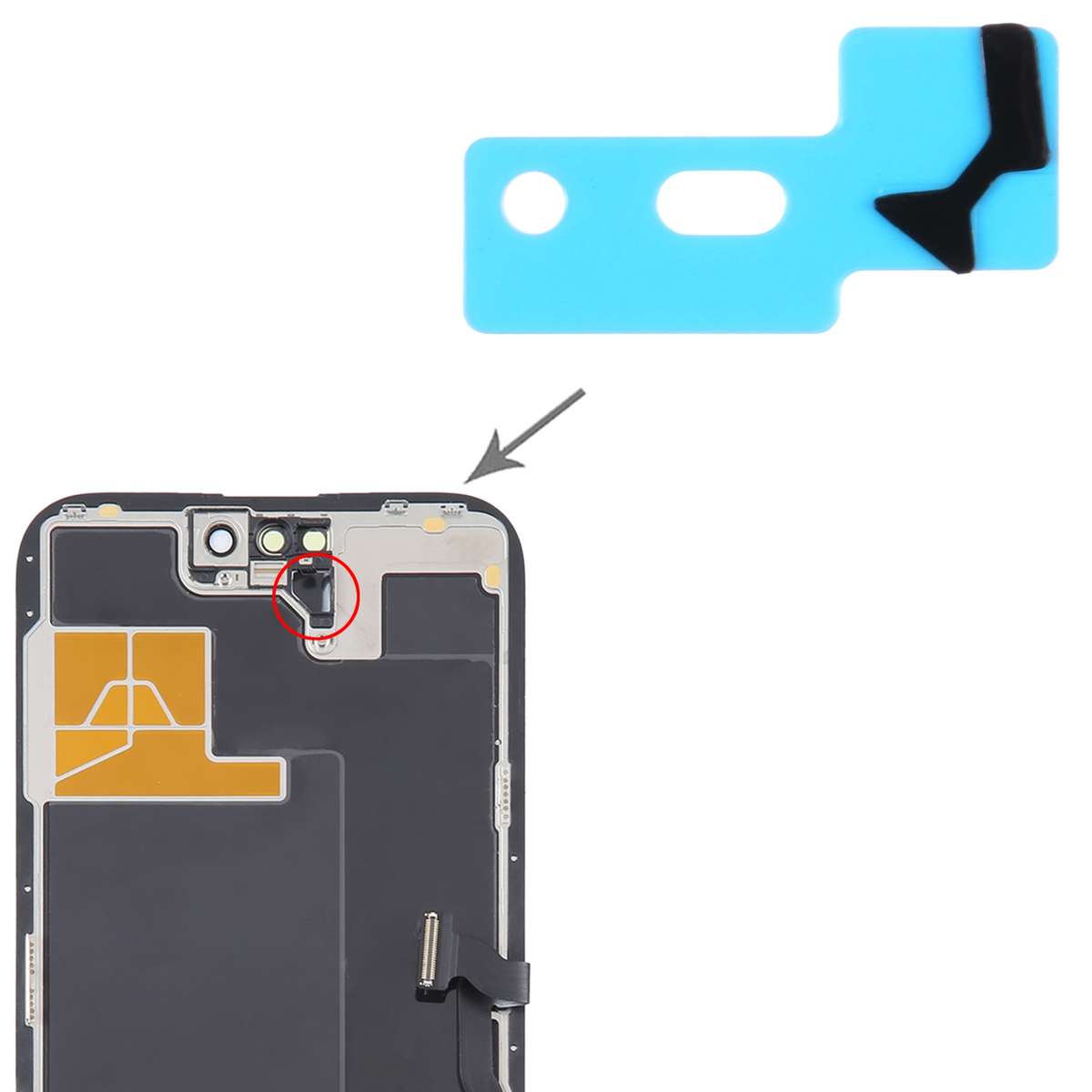 100/Set Sensor Adhesive Stickers For iPhone 14 Pro Max / 14 Pro