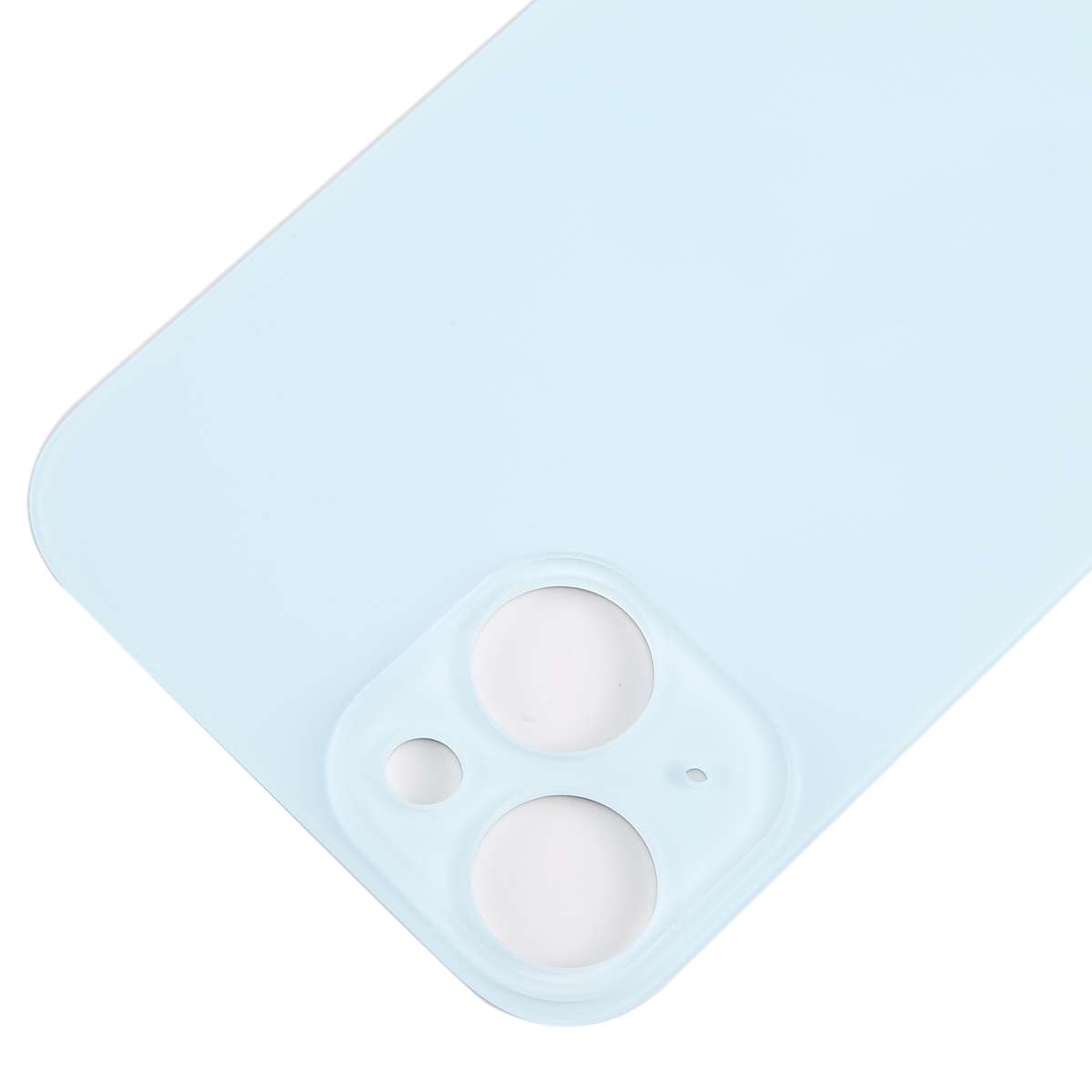 For iPhone 15 Glass Battery Back Cover(Blue)
