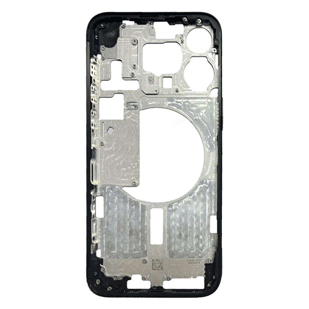 For iPhone 15 Pro Max Middle Frame Bezel Plate, Version:US Version (Black)