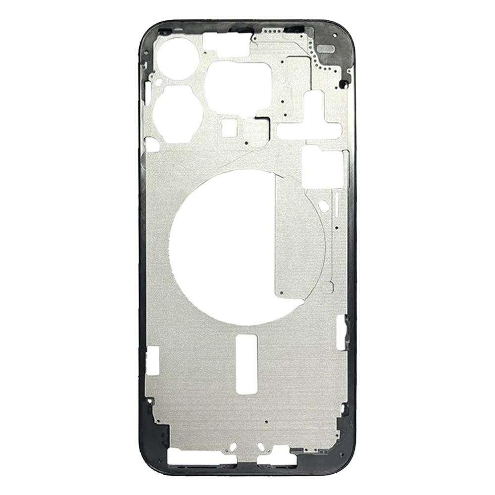 For iPhone 15 Pro Max Middle Frame Bezel Plate with Side Keys + Card Tray, Version:CE EU Version (Bl