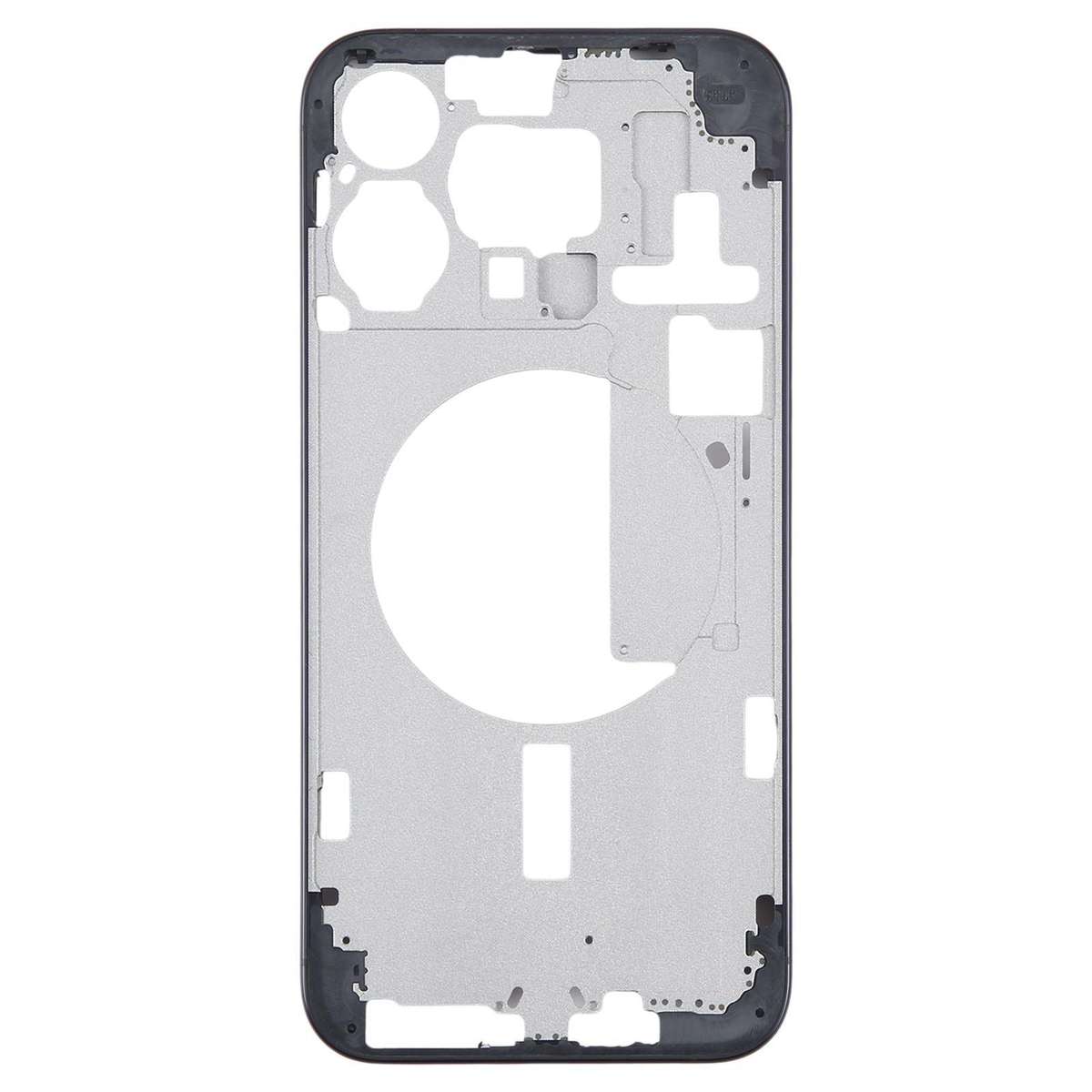 For iPhone 15 Pro Max Middle Frame Bezel Plate with Side Keys + Card Tray, Version:CE EU Version (Bl