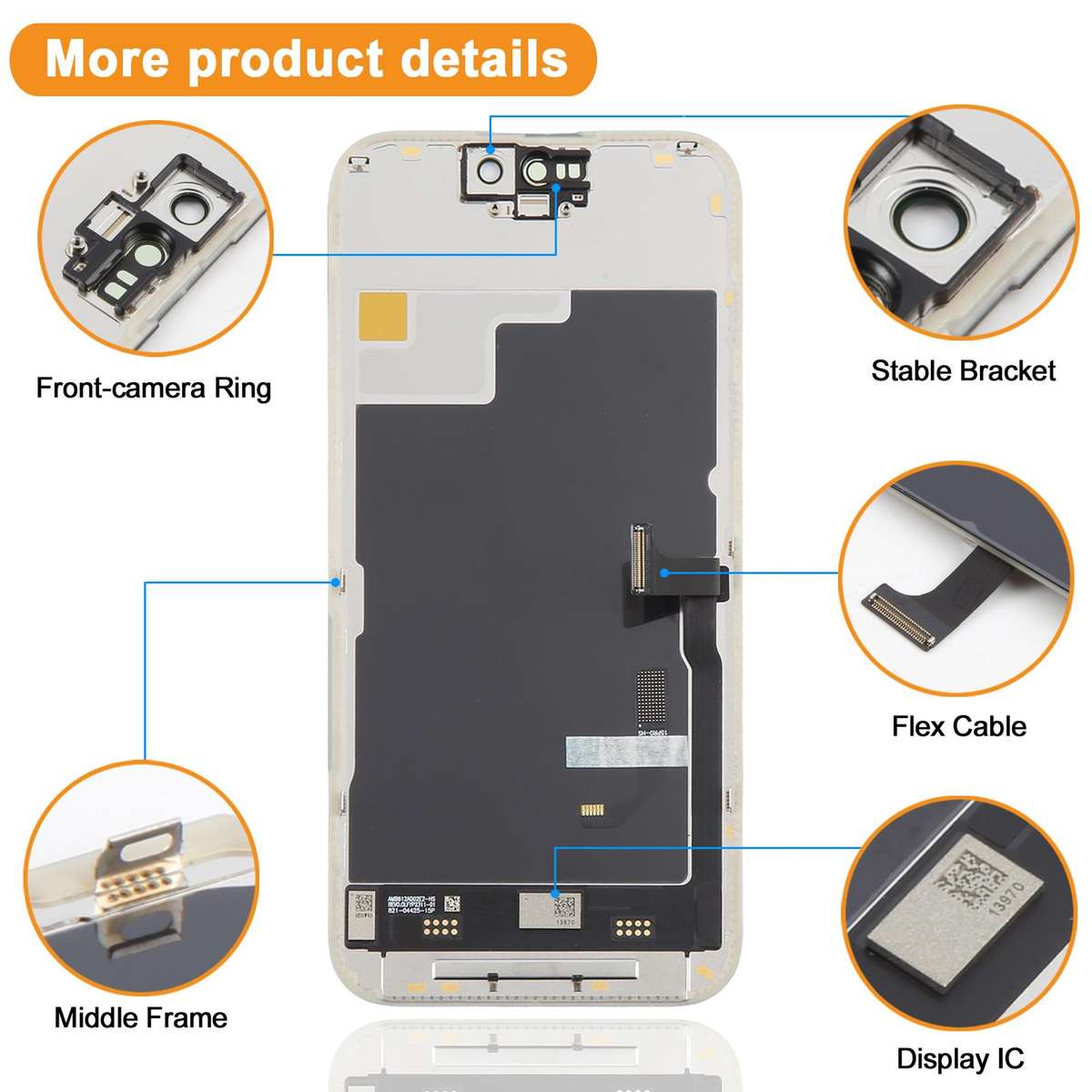 HXL Soft OLED Screen For iPhone 15 Pro