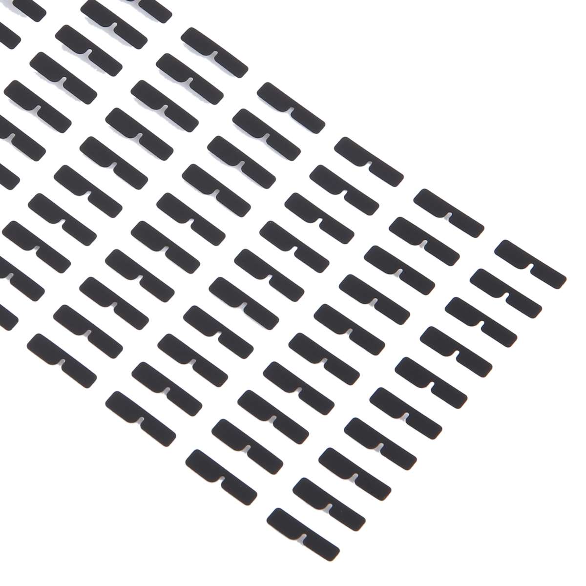 For iPhone 15 Pro Max 100pcs/set LCD Side Black Adhesive Sticker(04)