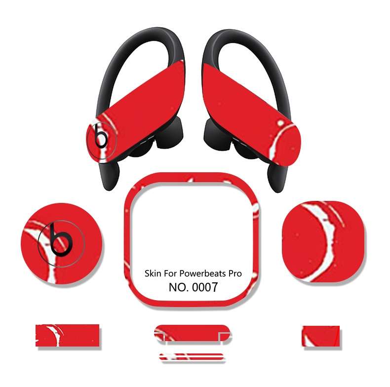 Wireless Earphones Protective Film Scratch-proof Sticker for Powerbeats Pro