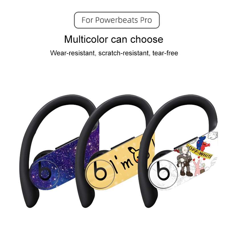 Wireless Earphones Protective Film Scratch-proof Sticker for Powerbeats Pro