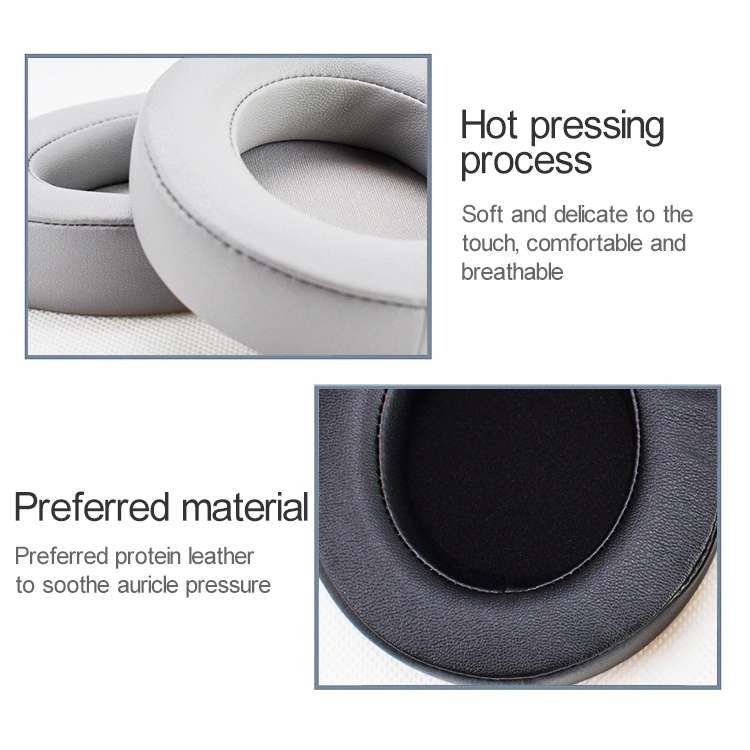 2 PCS For Razer Kraken 7.1 V2 Pro Headphone Cushion Sponge Black Net Cover Earmuffs Replacement Ea
