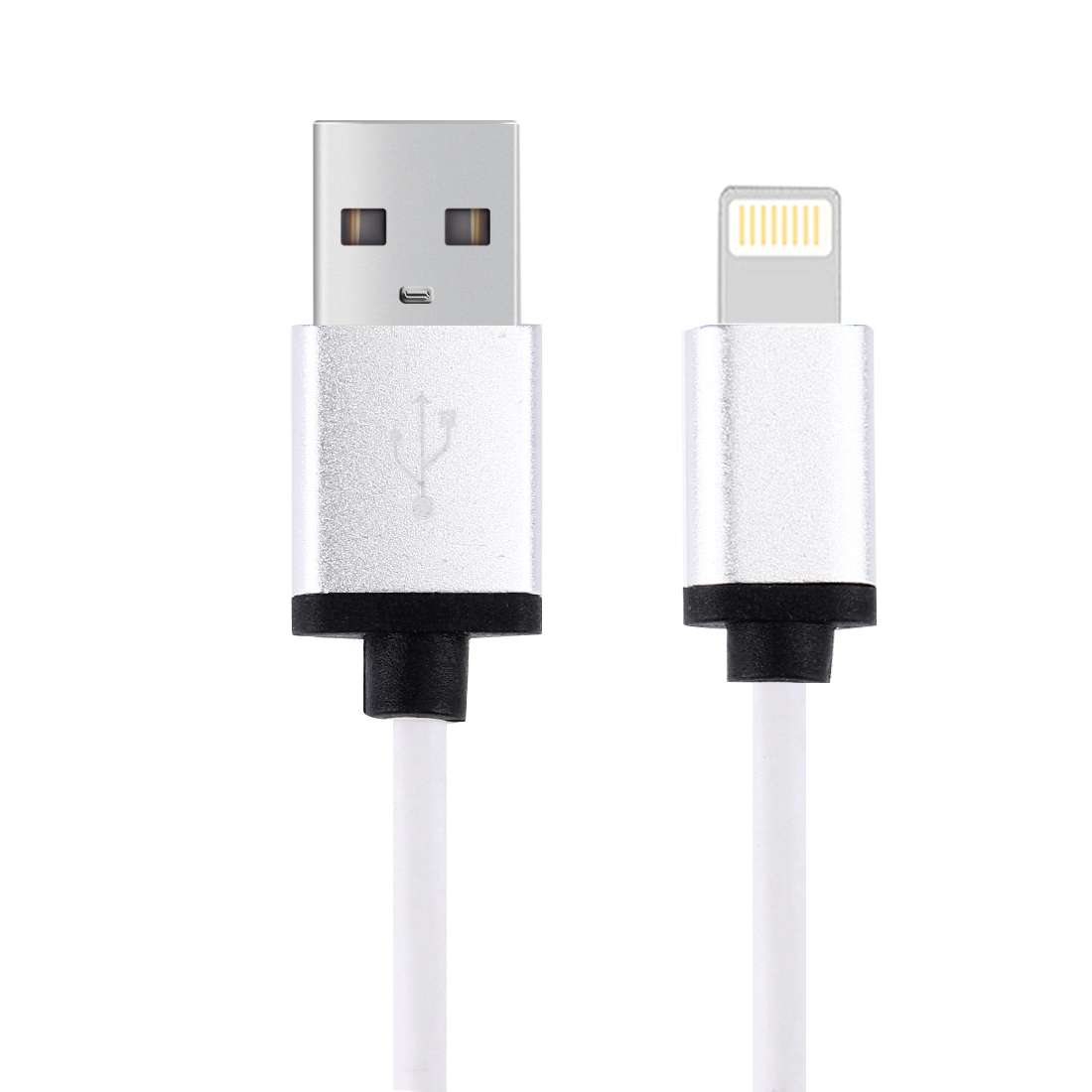 1m 3A 8 Pin to USB Data Sync Charging Cable for iPhone, iPad, Diameter: 4 cm(White)