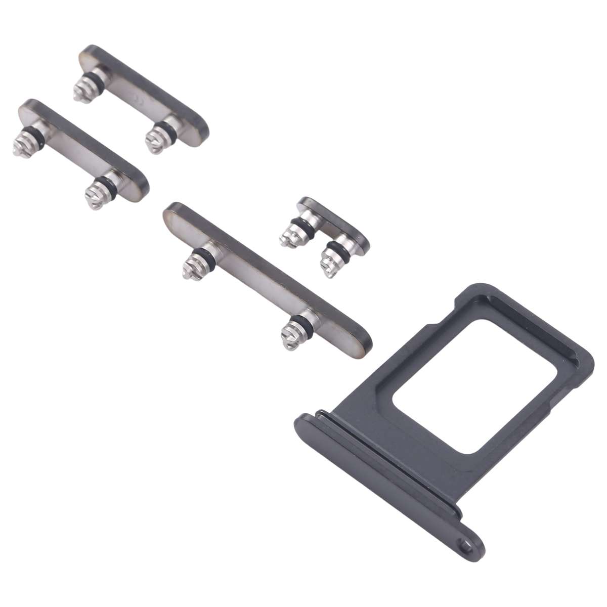 For iPhone 16 Pro Original SIM Card Tray + Side Keys (Black)