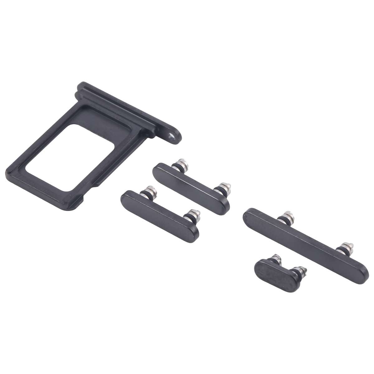 For iPhone 16 Pro Original SIM Card Tray + Side Keys (Black)