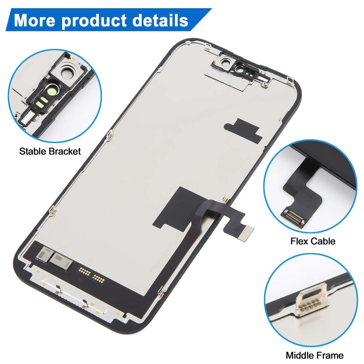 For iPhone 16 Pro HD incell LCD Screen