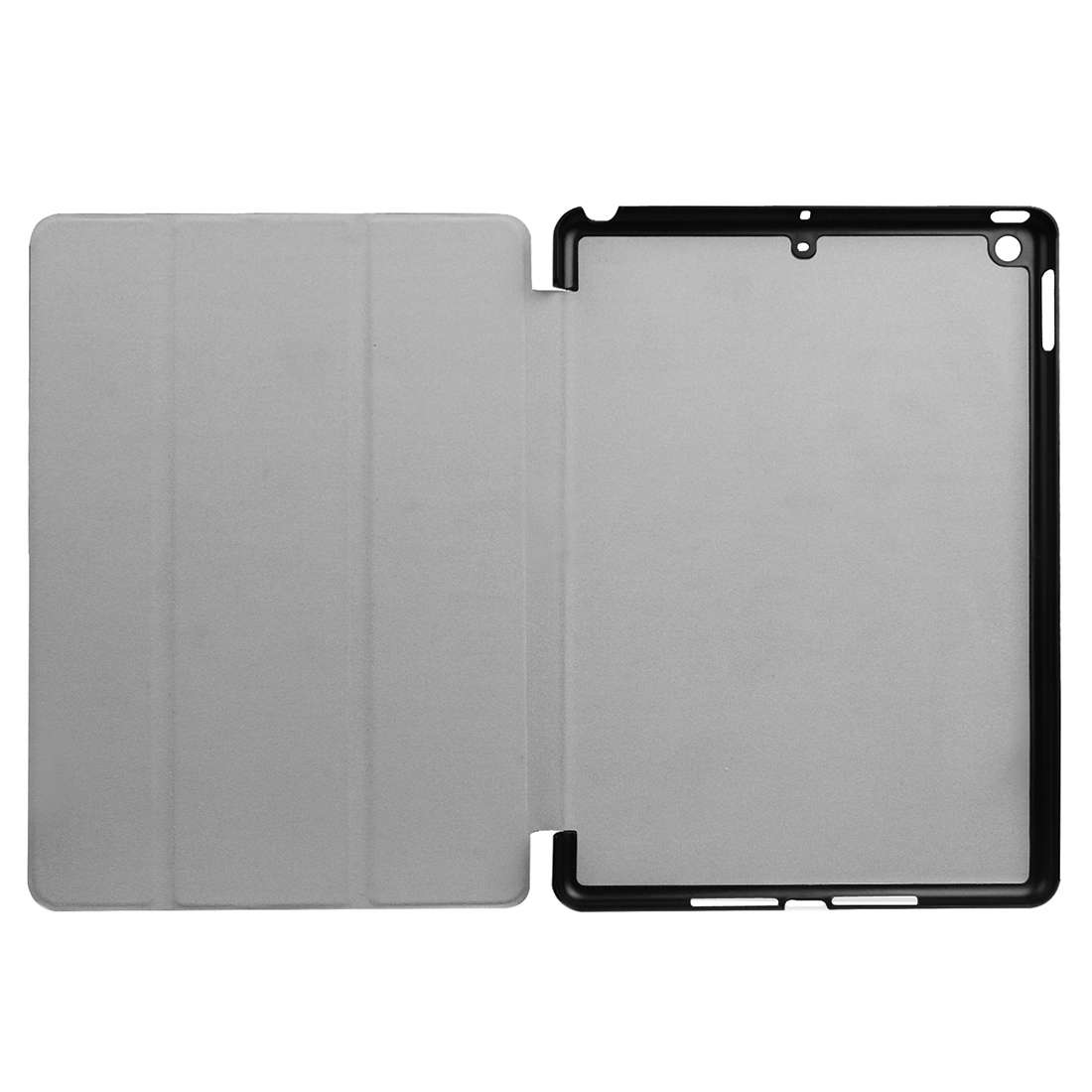 For iPad 9.7 (2018) & iPad 9.7 (2017) Custer Texture Horizontal Flip Leather Case with ... (Black)