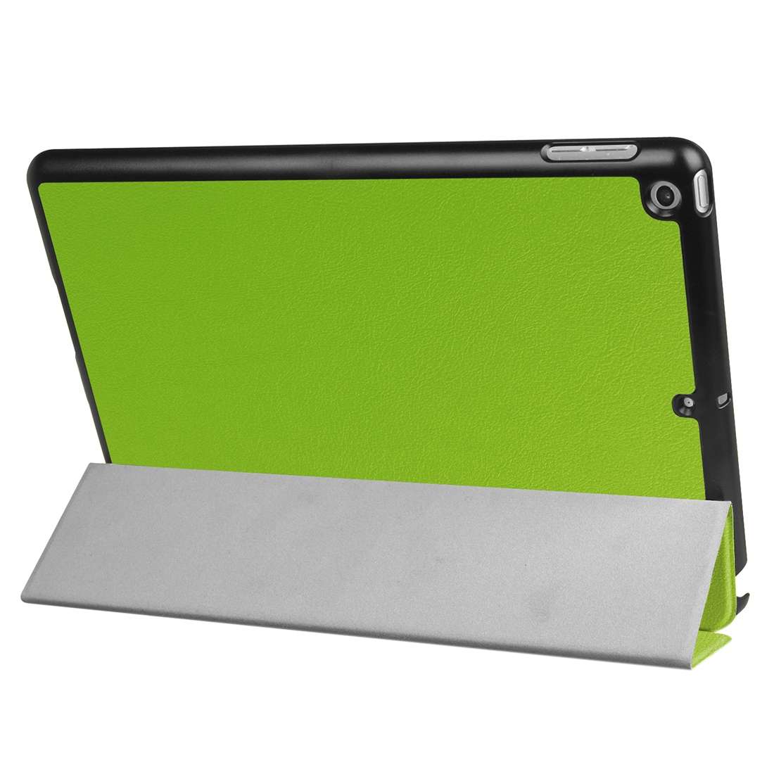 For iPad 9.7 (2018) & iPad 9.7 (2017) Custer Texture Horizontal Flip Leather Case with ... (Green)