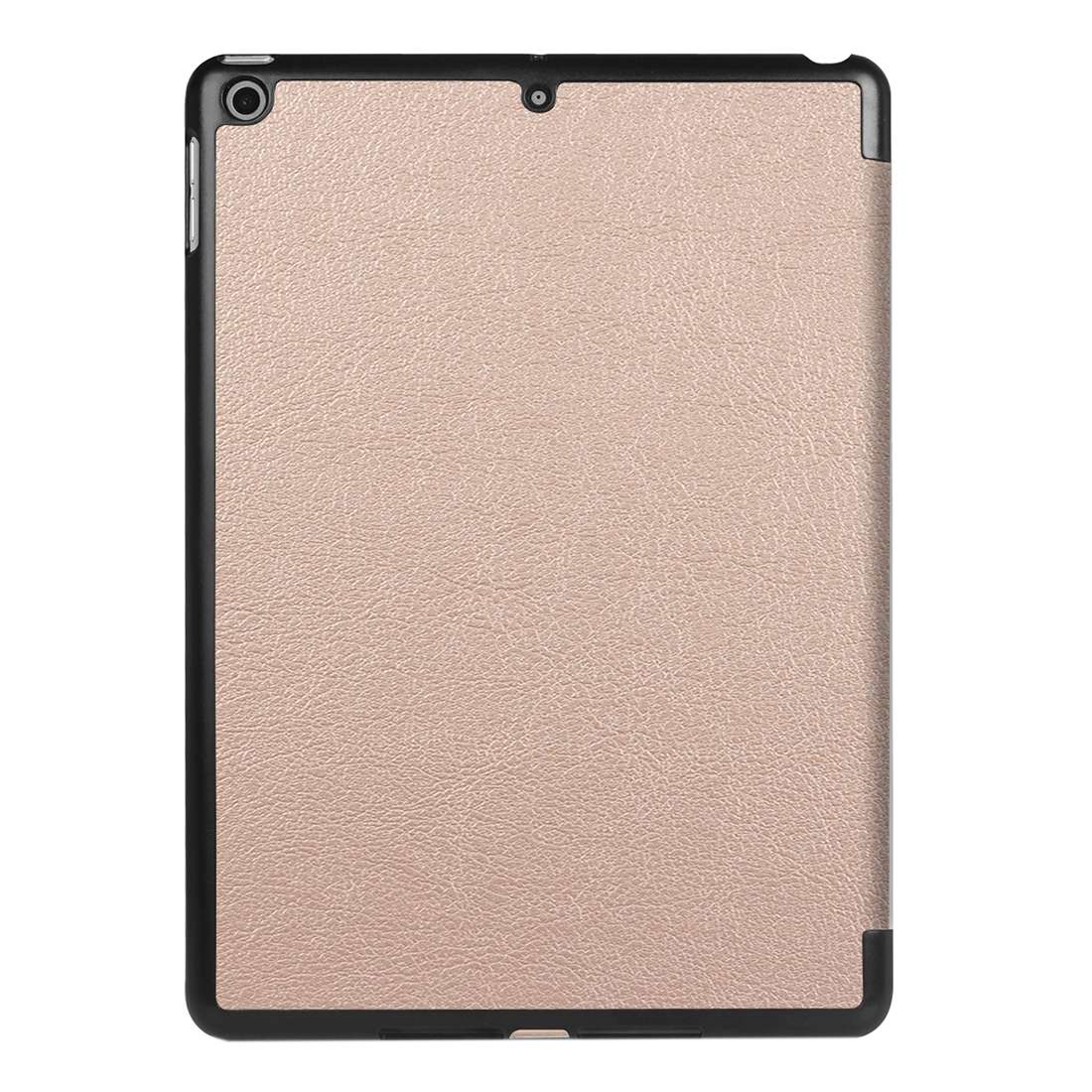 For iPad 9.7 (2018) & iPad 9.7 (2017) Custer Texture Horizontal Flip Leather Case ... (Rose Gold)