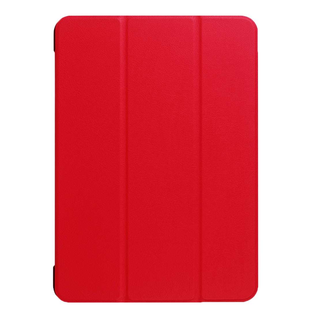For iPad 9.7 (2018) & iPad 9.7 (2017) Custer Texture Horizontal Flip Leather Case with T ... (Red)