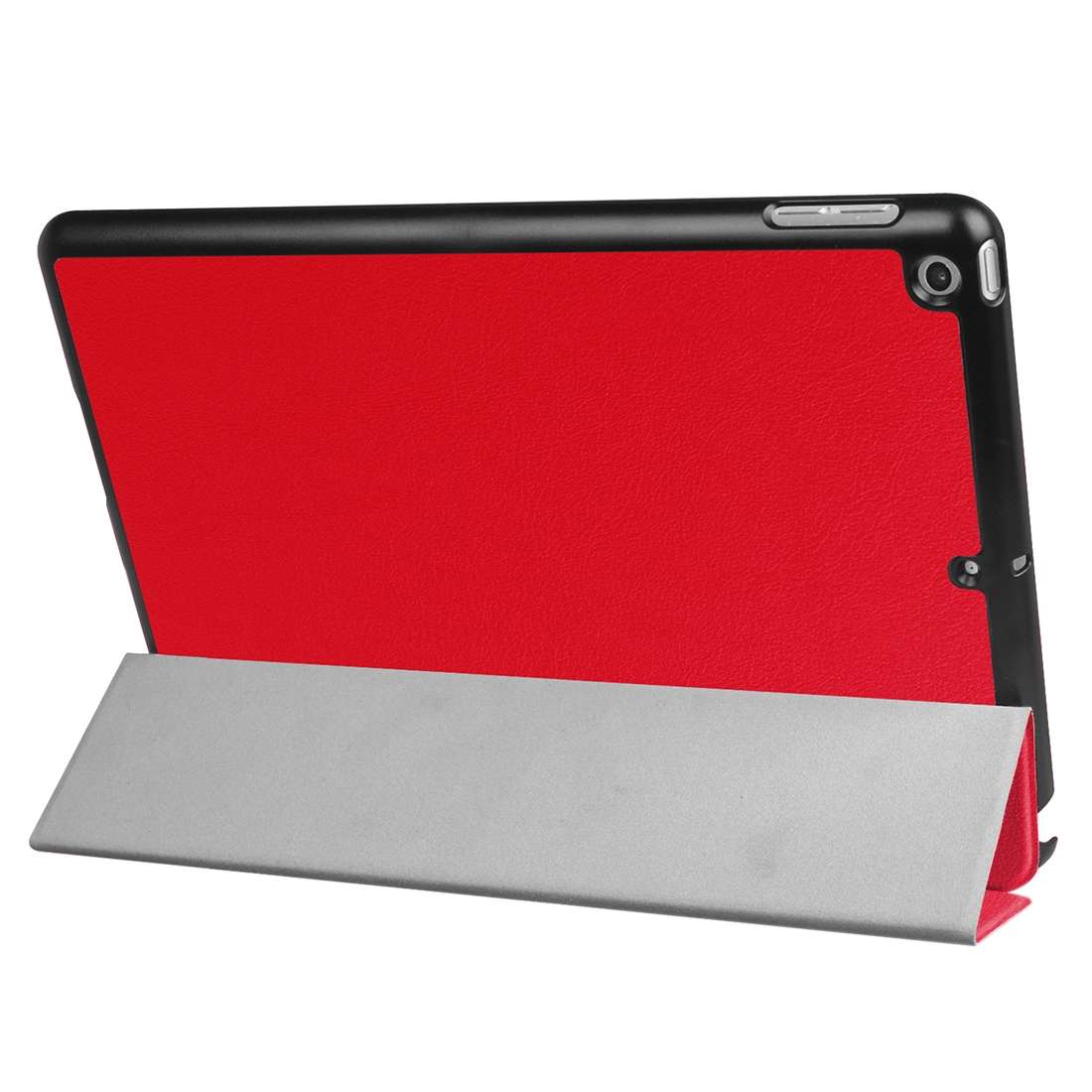 For iPad 9.7 (2018) & iPad 9.7 (2017) Custer Texture Horizontal Flip Leather Case with T ... (Red)
