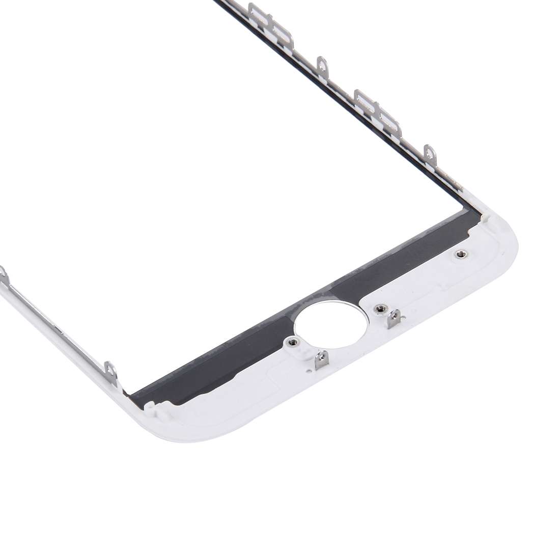 2 in 1 for iPhone 7 (Original Front Screen Outer Glass Lens + Original Frame)(Black)