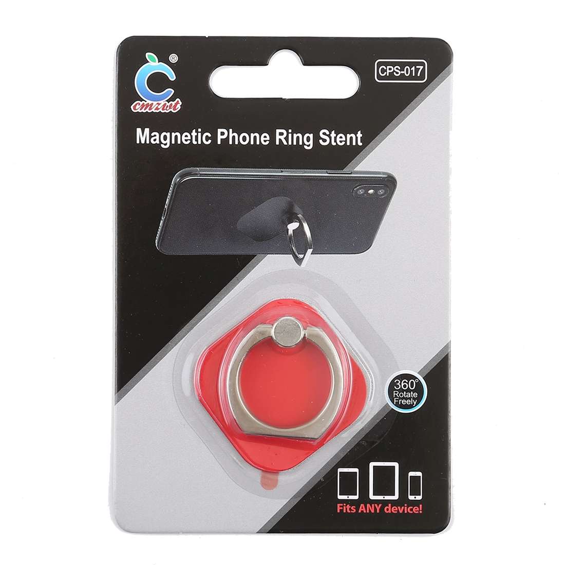 Ring Phone Metal Holder for iPad, iPhone, Galaxy, Huawei, Xiaomi, LG, HTC and Other Smar ... (Red)