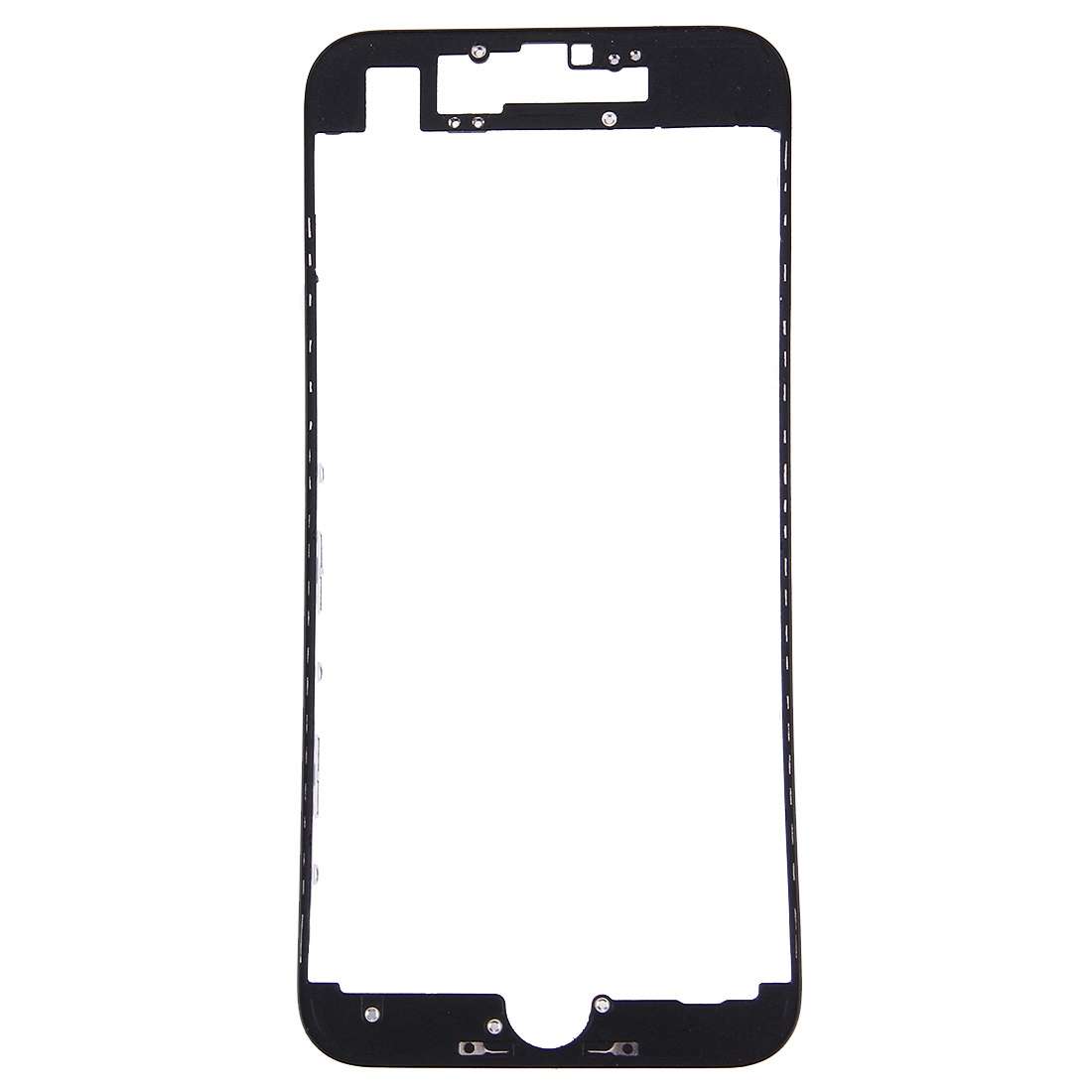 Front LCD Screen Bezel Frame for iPhone 7(Black)