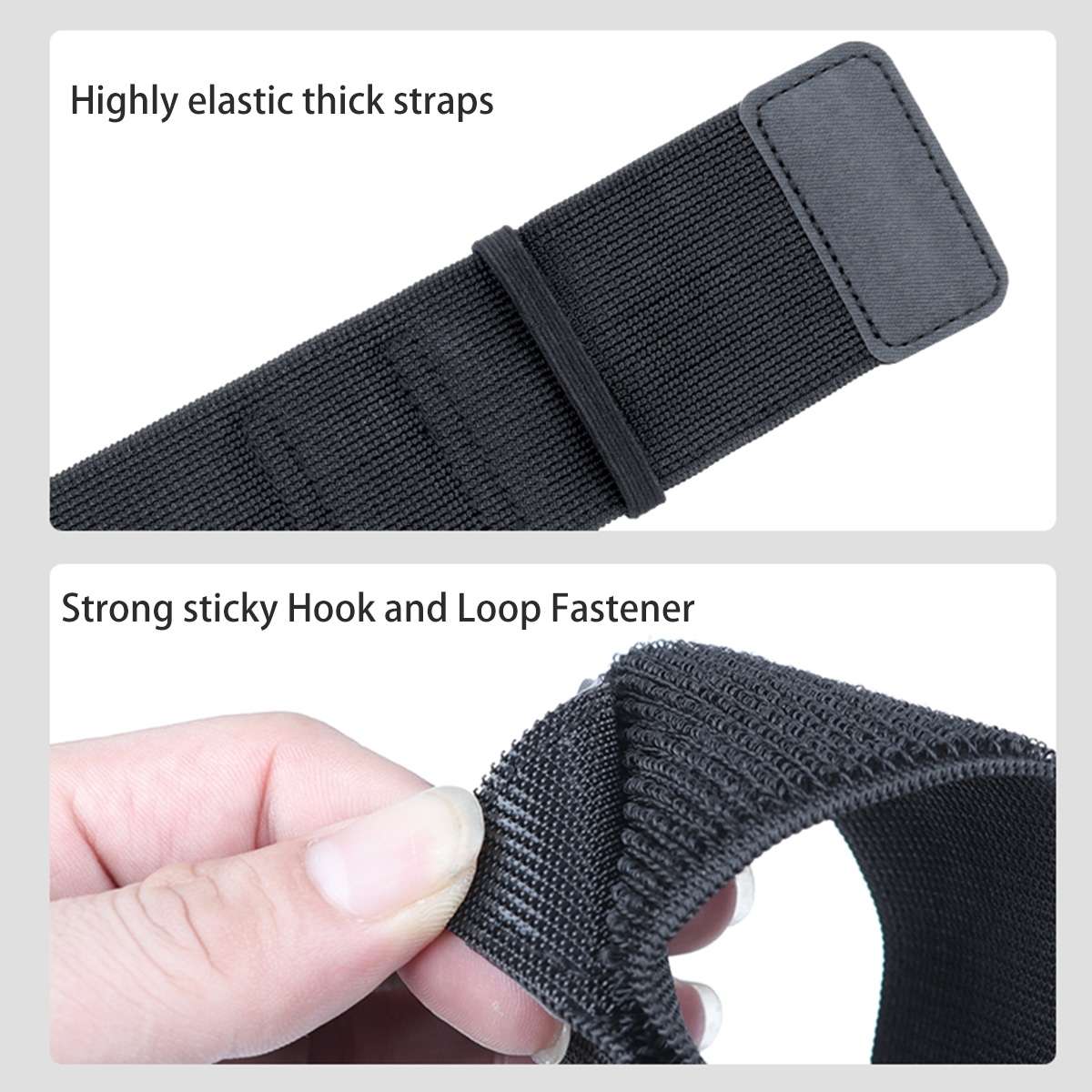 Elastic Wristband Hands Free Phone Holder, Wristband Length: 40cm (Black)