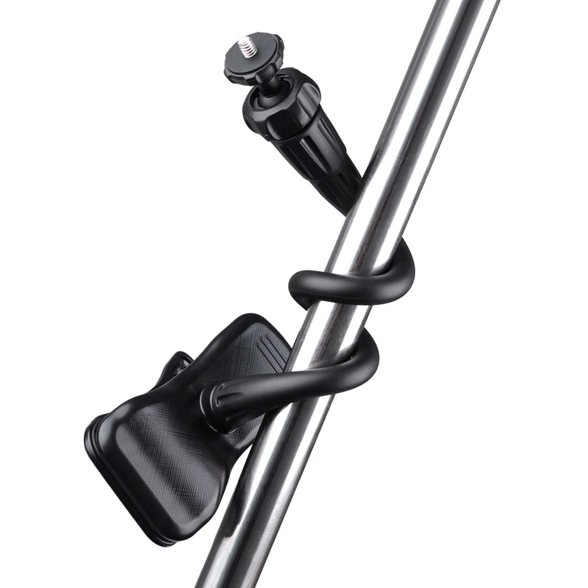 Flexible Arm Desktop Rod Action Camera Phone Holder Stand(Black)
