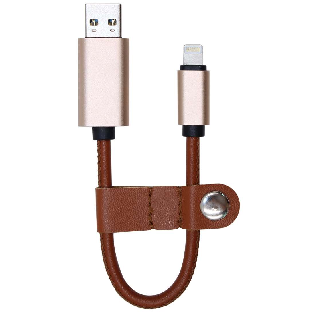 2 in 1 32GB U Disk Flash Drive MFI 8 Pin Leather Surface Data & Charging Cable