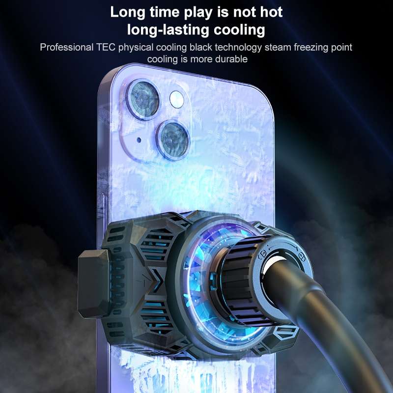 S98 Cellphone Semiconductor Refrigeration Radiator Game Live Phone Holder (White)