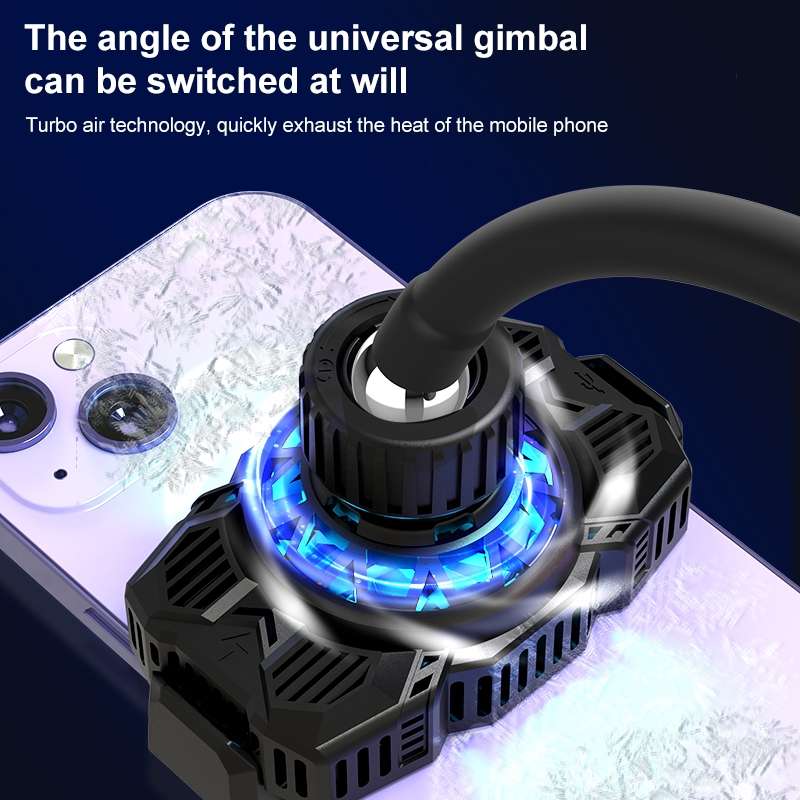 S98 Cellphone Semiconductor Refrigeration Radiator Game Live Phone Holder (White)