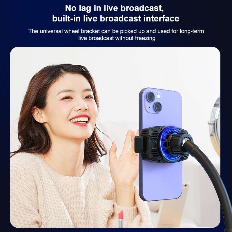 S98 Cellphone Semiconductor Refrigeration Radiator Game Live Phone Holder (White)