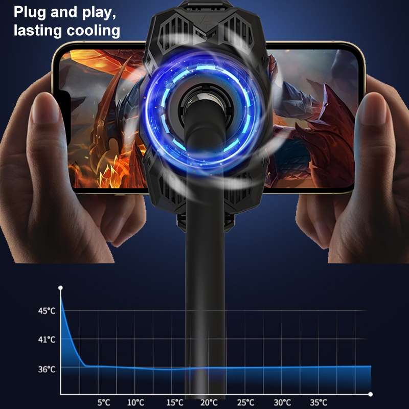 S98 Cellphone Semiconductor Refrigeration Radiator Game Live Phone Holder (White)
