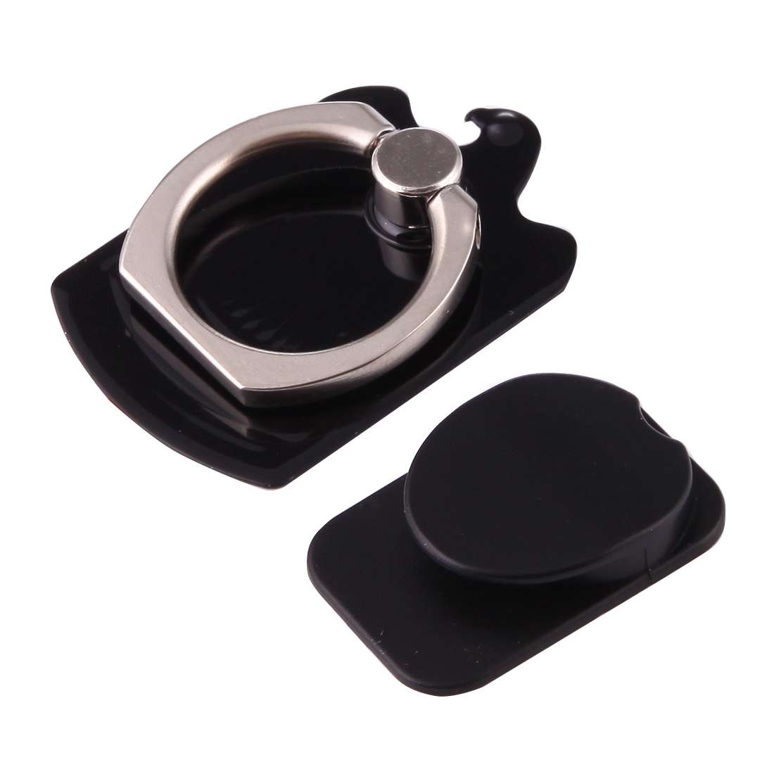 Cmzact CPS-2in1 2 in 1 Eagle Shape 360 Degrees Rotation Magnetic Phone Ring Stent Car ... (Black)