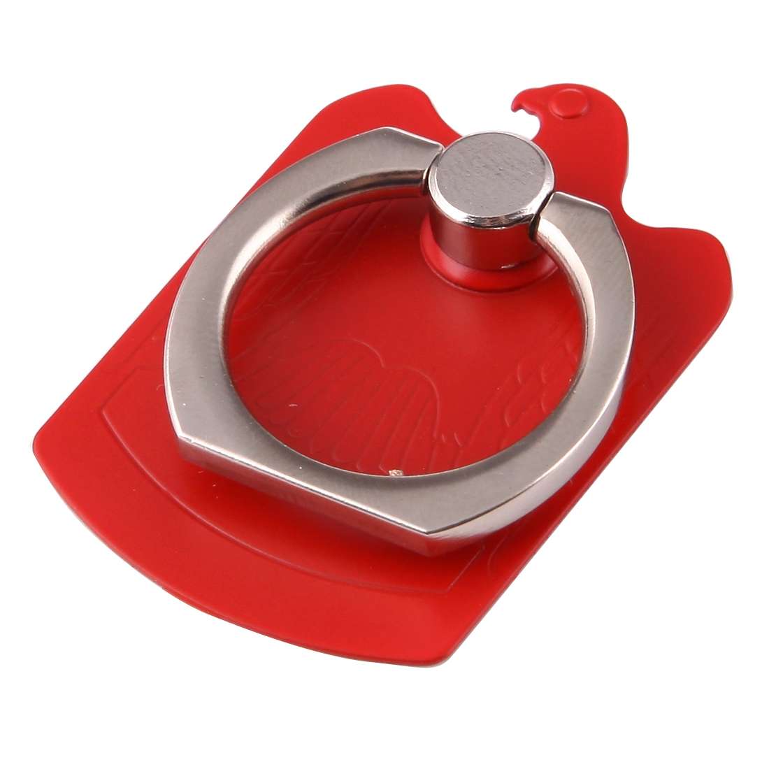 Cmzact CPS-2in1 2 in 1 Eagle Shape 360 Degrees Rotation Magnetic Phone Ring Stent Car Ho ... (Red)