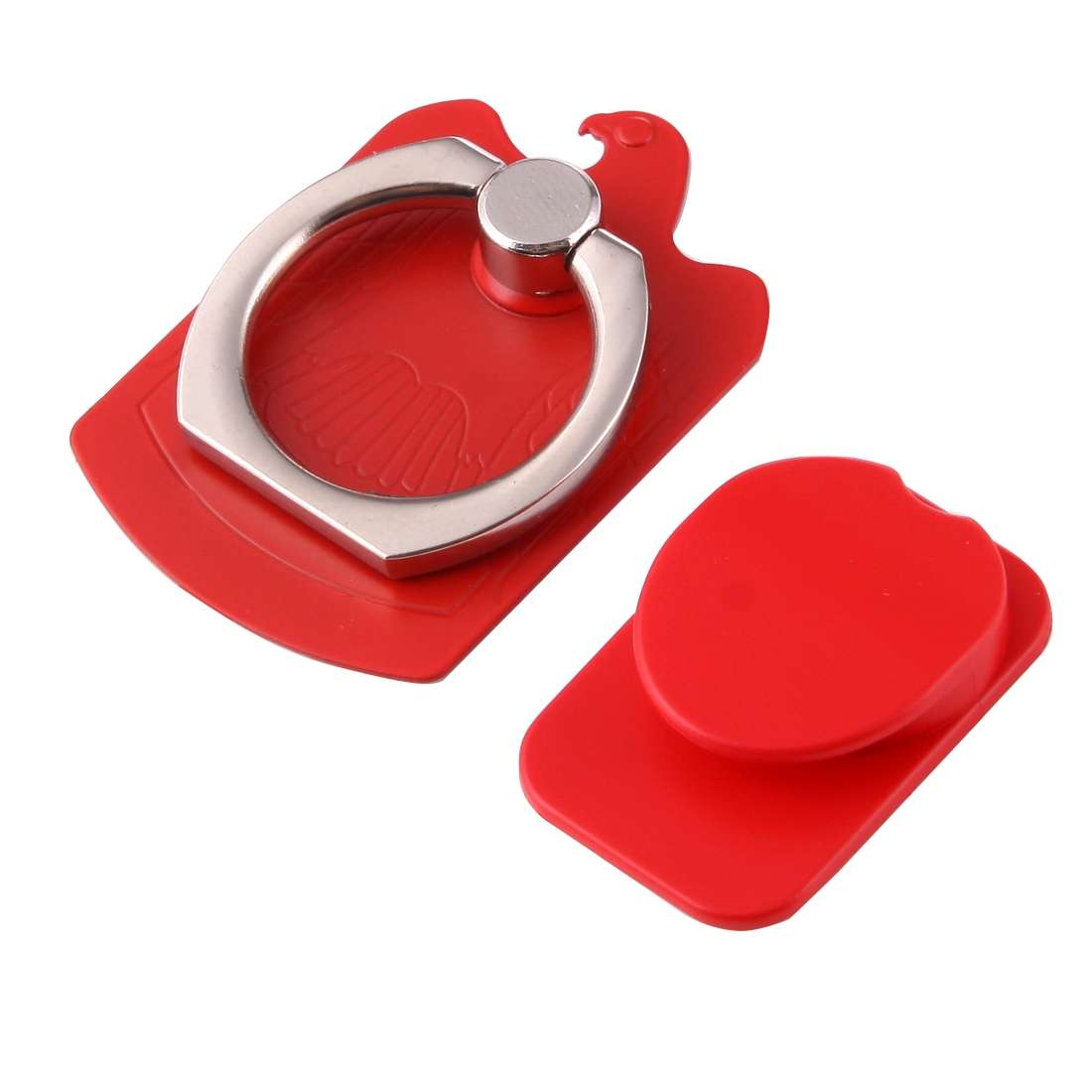Cmzact CPS-2in1 2 in 1 Eagle Shape 360 Degrees Rotation Magnetic Phone Ring Stent Car Ho ... (Red)