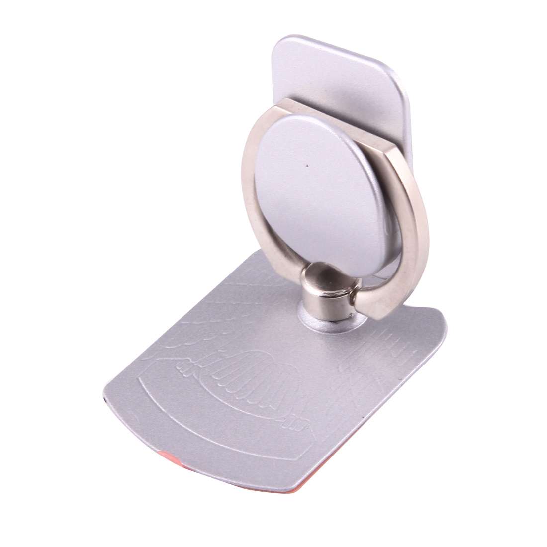 Cmzact CPS-2in1 2 in 1 Eagle Shape 360 Degrees Rotation Magnetic Phone Ring Stent Car ... (Silver)