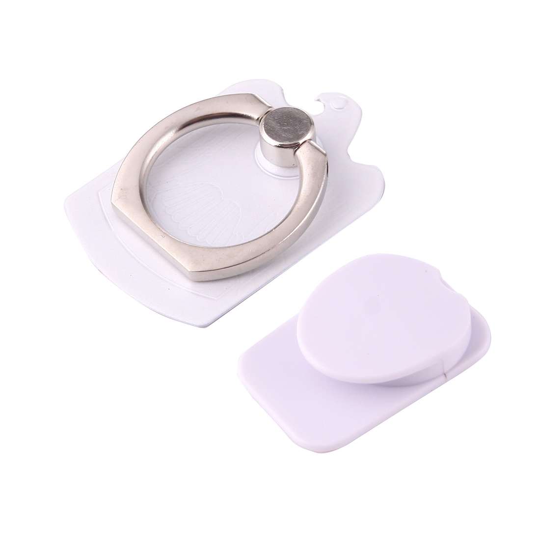Cmzact CPS-2in1 2 in 1 Eagle Shape 360 Degrees Rotation Magnetic Phone Ring Stent Car ... (White)