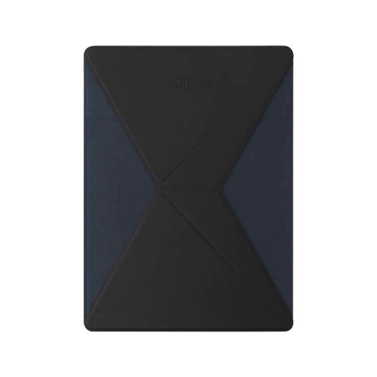 Mutural For iPad 9.7 inch-12.9 inch PU Leather Angle Adjustable Adhesive Tablet PC Inv ... (Black)