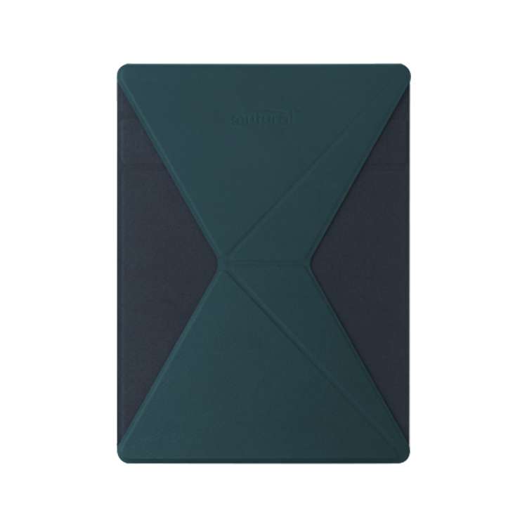 Mutural For iPad 9.7 inch-12.9 inch PU Leather Angle Adjustable Adhesive Tablet PC Inv ... (Green)