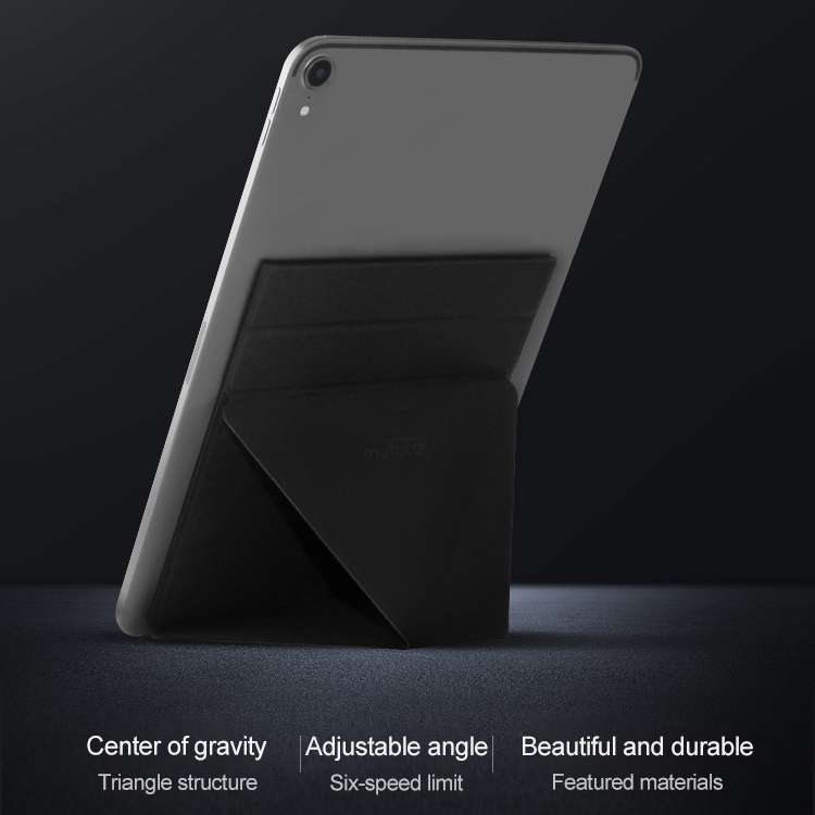 Mutural For iPad 9.7 inch-12.9 inch PU Leather Angle Adjustable Adhesive Tablet PC Inv ... (Green)